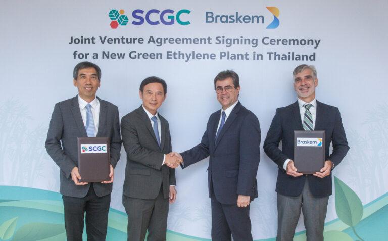 Braskem and SCGC join forces to advance bio-based Ethylene project  in Thailand  The project in Thailand is planned to produce 200kt annually of I’m green™ bio-based Polyethylene