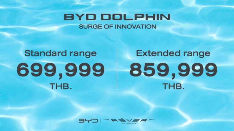 BYD Dolphin นวัตกรรมใหม่ที่จะเปลี่ยนทุกชีวิต เสริมความเป็นผู้นำรถยนต์พลังงานไฟฟ้า