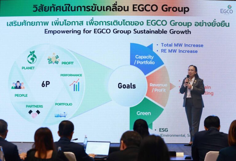 “เสริมศักยภาพ เพิ่มโอกาส เพื่อการเติบโตของ EGCO Group อย่างยั่งยืน” มุ่งเพิ่มกำลังผลิต สร้างรายได้ กำไร และสมดุล ESG