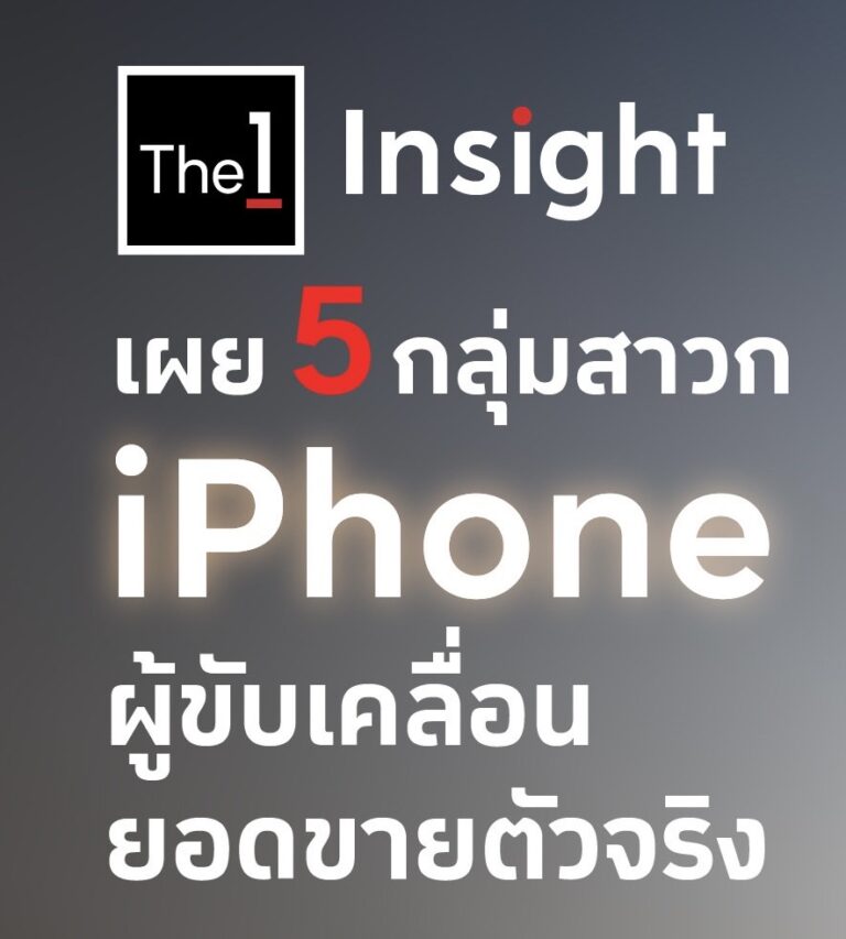 The 1 Insight เผยเทรนด์พฤติกรรม 5 กลุ่มสาวก iPhone ผู้ขับเคลื่อนยอดขายตัวจริง