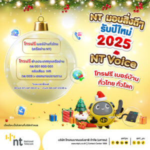 NT รับปีใหม่ 2025 เปิดโทรฟรีทั่วไทย ทั่วโลก