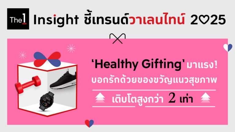 The 1 Insight เผยเทรนด์วาเลนไทน์ 2025 ชี้ ‘Healthy Gifting’ มาแรง! เน้นบอกรักด้วยสินค้าเกี่ยวกับสุขภาพ ยอดพุ่งกว่า 2 เท่า ในกลุ่ม Gen Y ถึง Baby Boomer