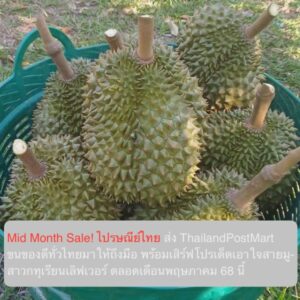 Mid Month Sale! ไปรษณีย์ไทย ส่ง ThailandPostMart ขนของดีทั่วไทยมาให้ถึงมือ  พร้อมเสิร์ฟโปรเด็ดเอาใจสายมู-สาวกทุเรียนเลิฟเวอร์ ตลอดเดือนพฤษภาคม 68 นี้