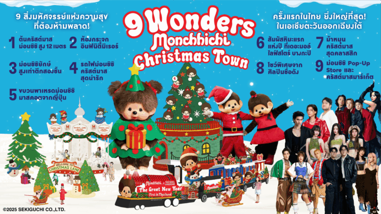 กลุ่มเดอะมอลล์ ผสานศิลปะและความสุขระดับโลก นำ ‘มอนชิชิ’ (Monchhichi) สร้างประสบการณ์ปี ใหม่แบบ Retailtainment ครั้งแรกในเอเชียตะวันออกเฉียงใต้