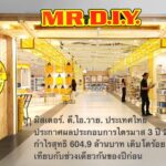 มิสเตอร์. ดี.ไอ.วาย. ประเทศไทย ประกาศผลประกอบการไตรมาส 3 ปี 2568 รายงานกำไรสุทธิ 604.9 ล้านบาท เติบโตร้อยละ 78.7% เทียบกับช่วงเดียวกันของปีก่อน