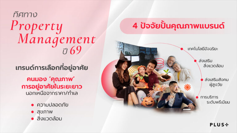พลัส พร็อพเพอร์ตี้ เปิดทิศทางตลาด Property Management ปี 69 ชู ‘คุณภาพ’ บริการครบวงจร รับดีมานด์ผู้อยู่อาศัยยุคใหม่