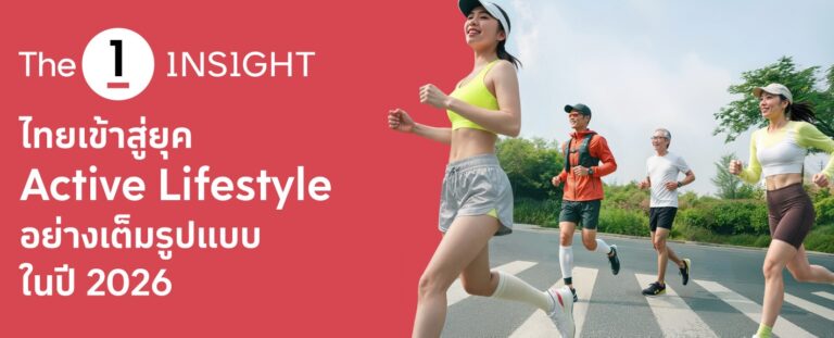 The 1 Insight ชี้ไทยอยู่ในยุค Active Lifestyle ตามเทรนด์โลกปี 2026 อย่างเต็มรูปแบบพร้อมถอดรหัสพฤติกรรมต่างเจนฯ: Gen Z นิยมกีฬาตามกระแส Gen Y สร้างสังคมแอ็กทีฟ Gen X โฟกัสคุณภาพชีวิต ส่วน Baby Boomer เน้น Longevity