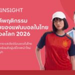 The 1 Insight เผยอินไซ ต์การใช้จ่ายของแฟนบอลในไทยช่วงฟุตบอลโลก 2026 ชี้ฟุตบอลโลกจุดกระแสเชียร์ร้อนแรงในไทย กระตุ้นยอดใช้จ่ายพร้อมดึงผู้บริโภคหน้าใหม่เข้าสู่หมวดสินค้ากีฬา