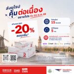 ไปรษณีย์ไทย เคลียร์ทางส่งออกยุโรป! อัดโปร “ePacket DDP” มอบส่วนลดสุดคุ้ม 20% พร้อมเสริมทัพ Etsy-Pinkoi ดัน 5 แพลตฟอร์ม ปลดล็อกภาษีปลายทาง หนุนผู้ค้าไทยโกยยอดไฮซีซัน วันนี้ – 31 ต.ค. 69