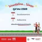 ตุลาคมนี้ ไปรษณีย์ไทยพร้อมให้บริการช่วงวันหยุด เปิดรับฝาก–นำจ่าย รองรับการส่งต่อเนื่องทั่วประเทศ